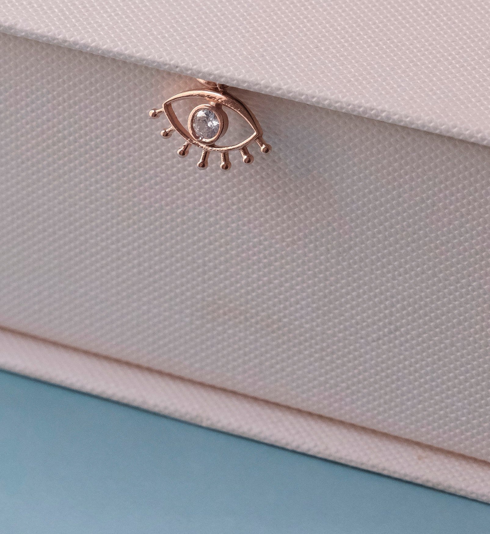 Evil Eye Diamond Charm-Charms-Anushka Jain Jewellery