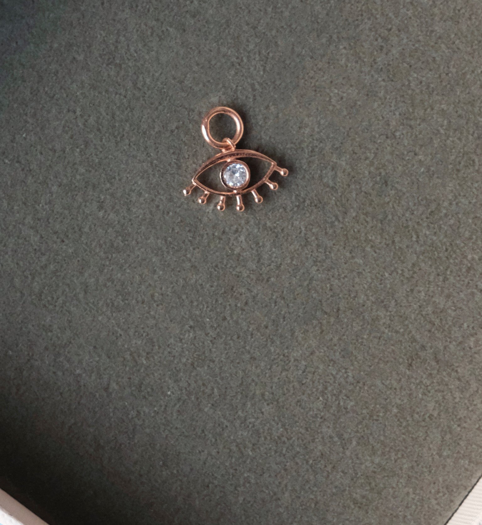 Evil Eye Diamond Charm-Charms-Anushka Jain Jewellery