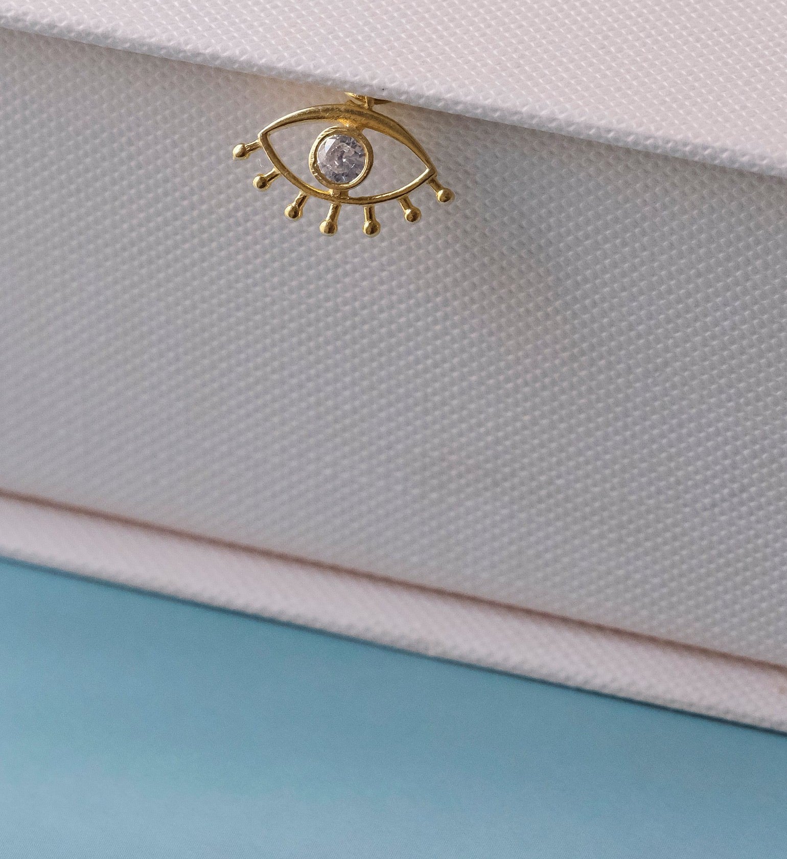 Evil Eye Diamond Charm-Charms-Anushka Jain Jewellery