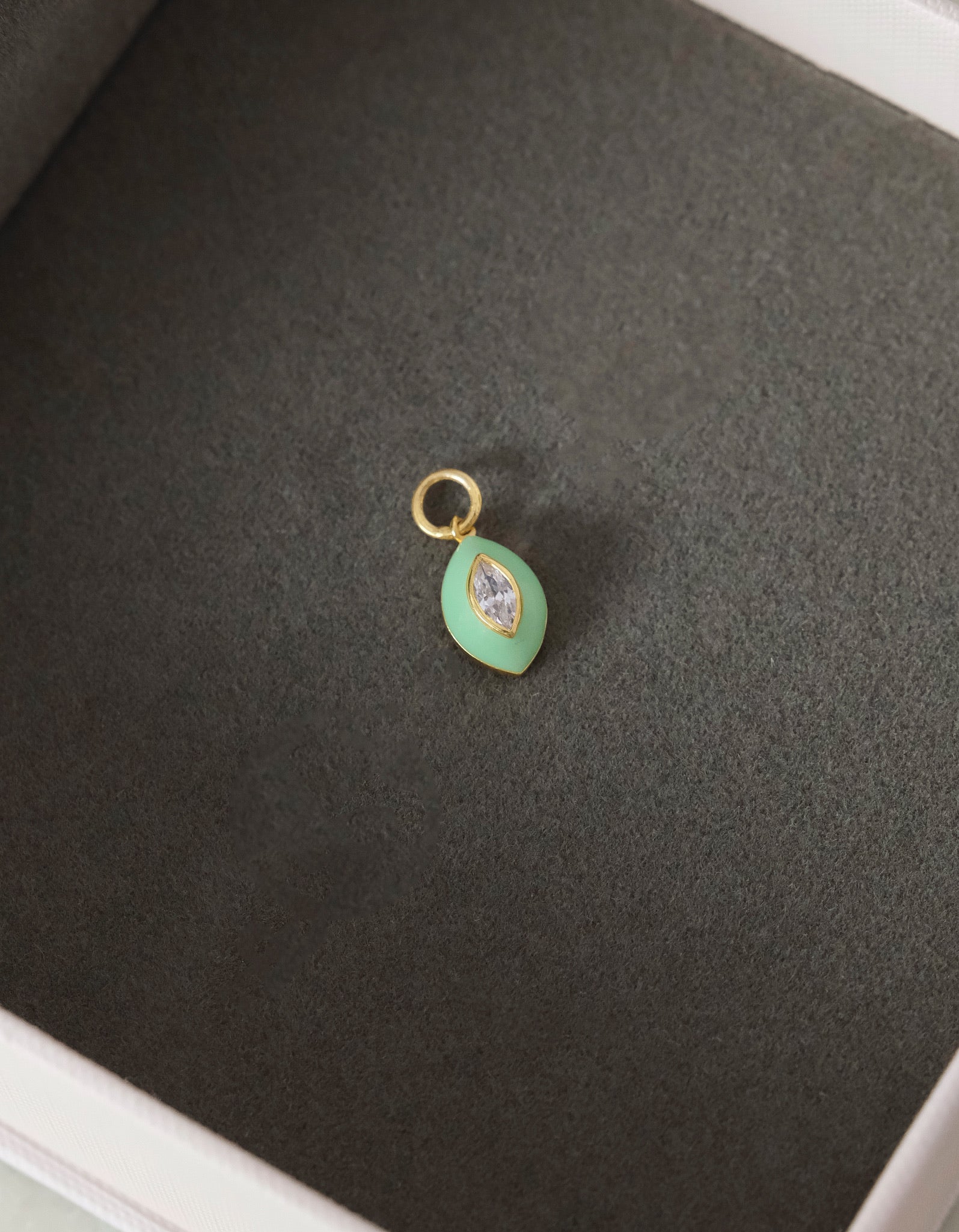 Evil Eye Enamel Charm-Charms-Anushka Jain Jewellery