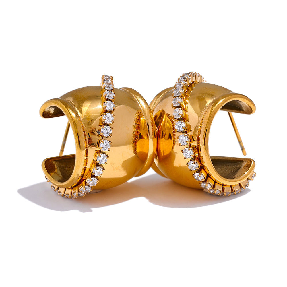 Fancy Club Hoops-Anushka Jain Jewellery