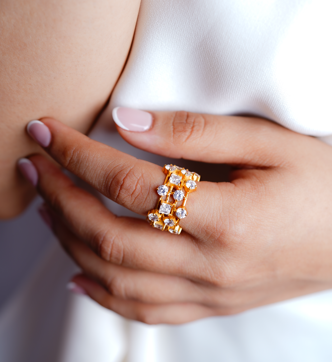 Fancy Diamond Ring-Rings-Anushka Jain Jewellery