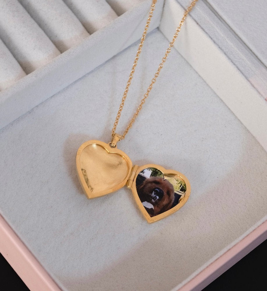 Floral Heart Locket Necklace-Lockets-Anushka Jain Jewellery