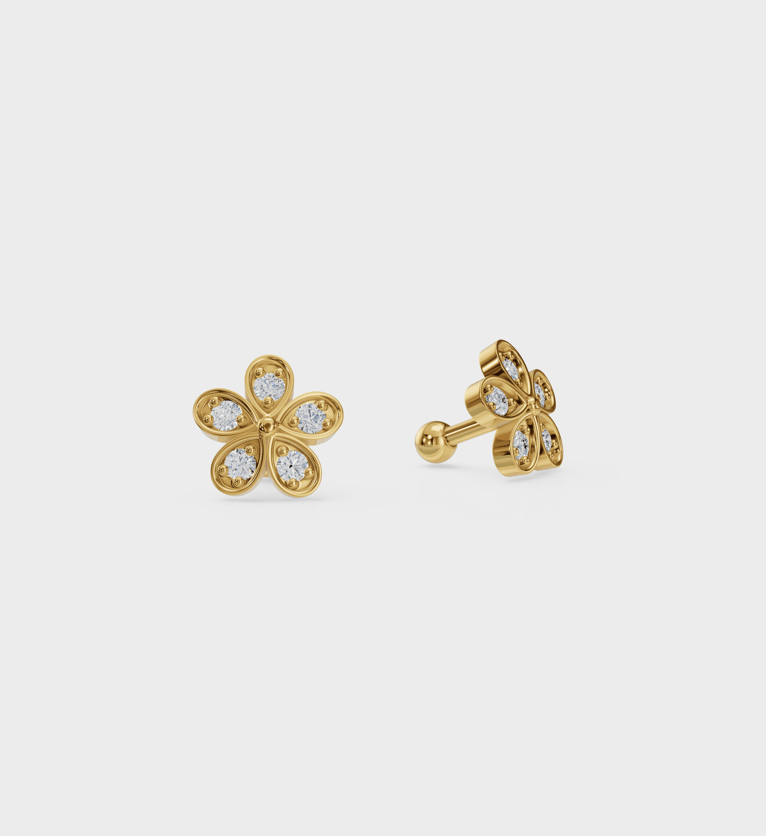 Flower Studs-Studs-Anushka Jain Jewellery