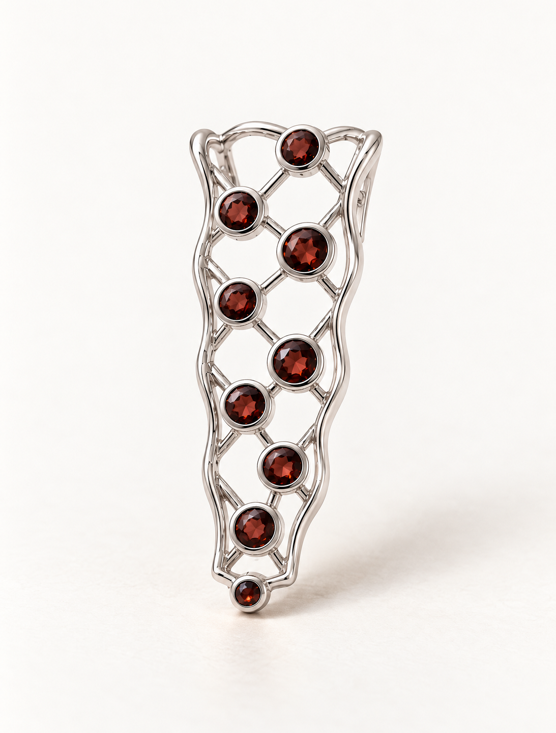 Garnet Cascade Charm