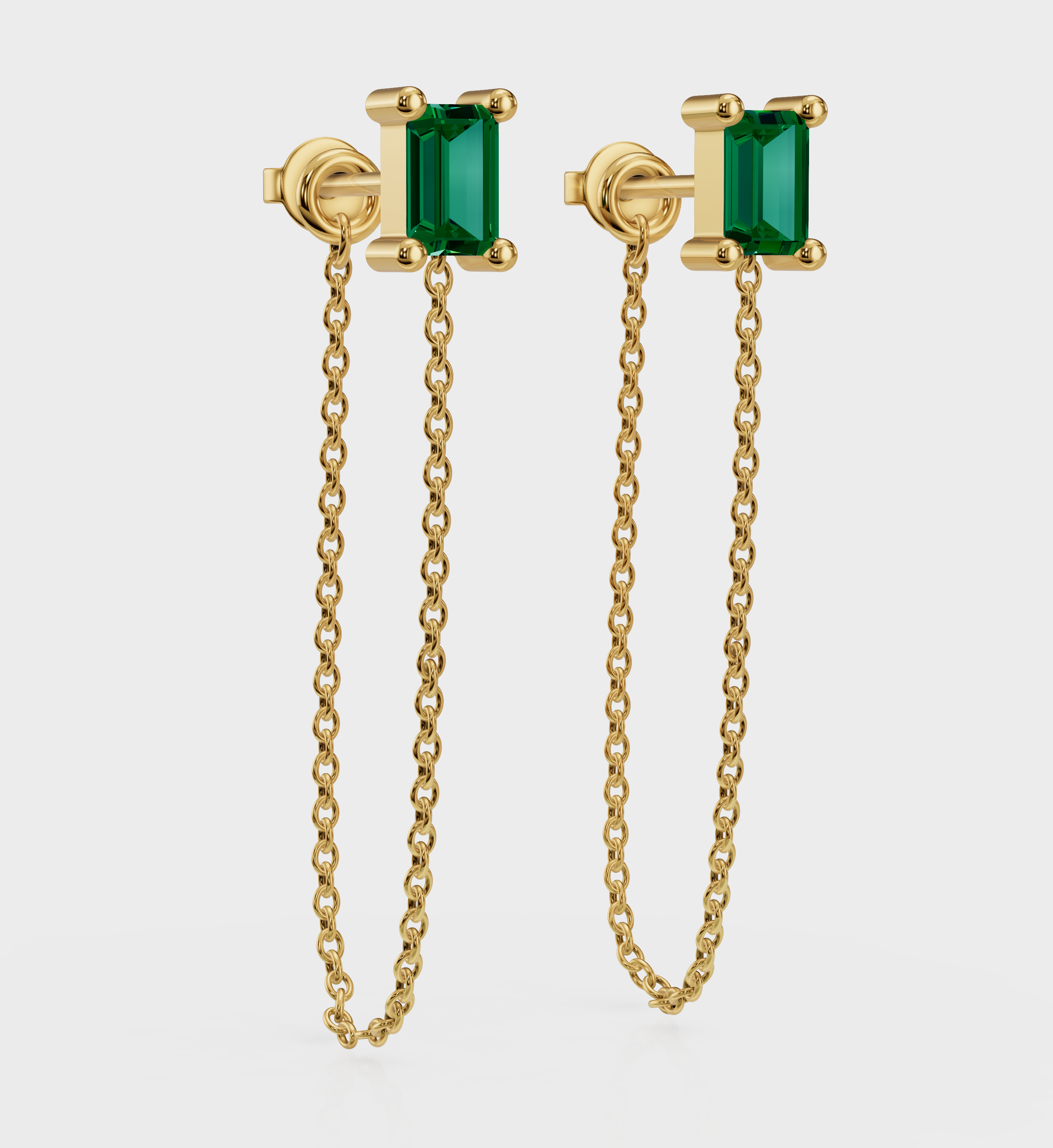Haley Drop Ear Chain-Chains and Threaders-Anushka Jain Jewellery