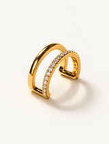 Half Diamond Ear Cuff
