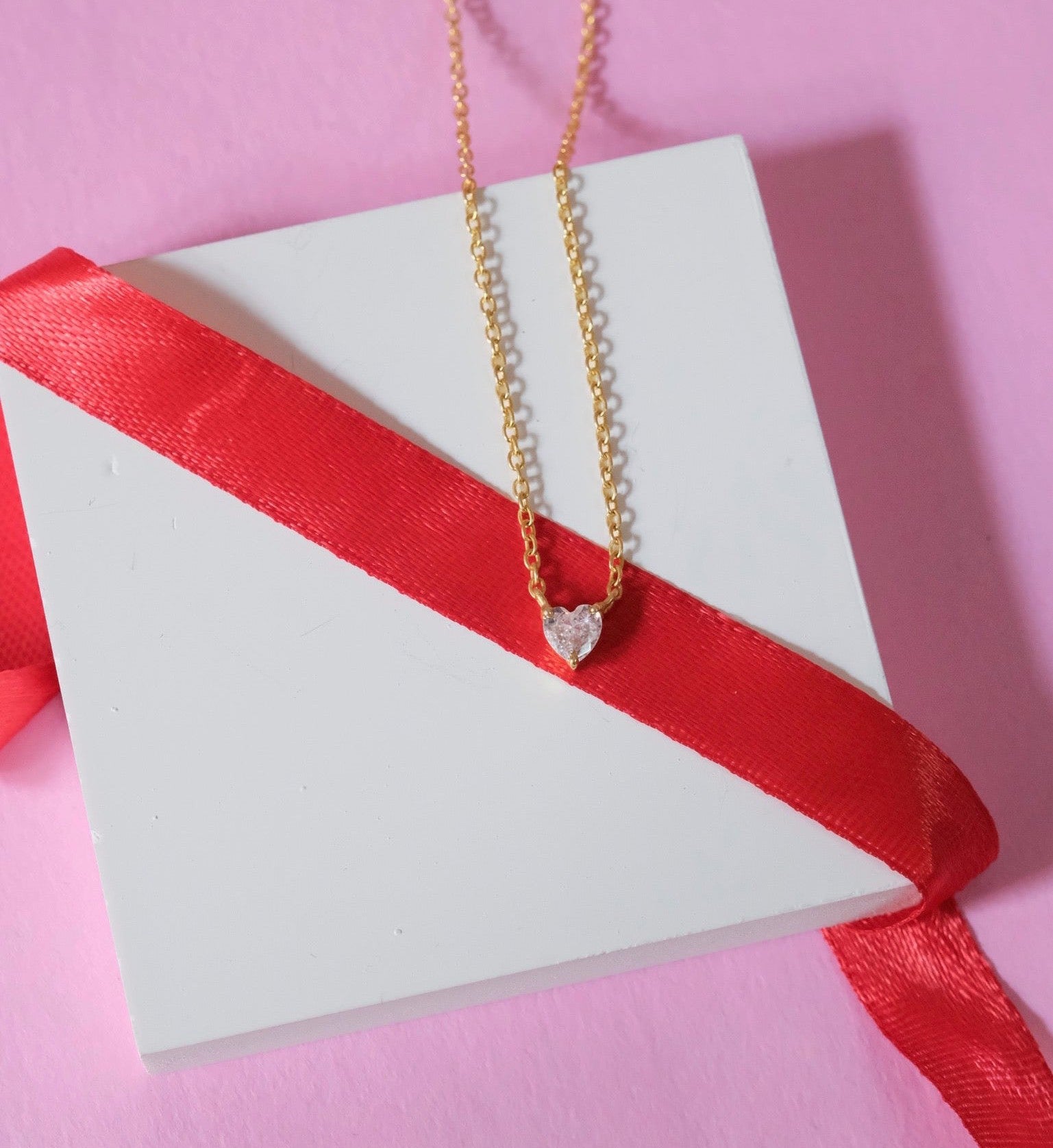 Heart Diamond Necklace-Pendants-Anushka Jain Jewellery