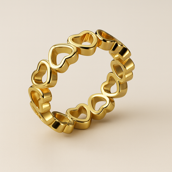 Heart Infinity Band-Rings-Anushka Jain Jewellery