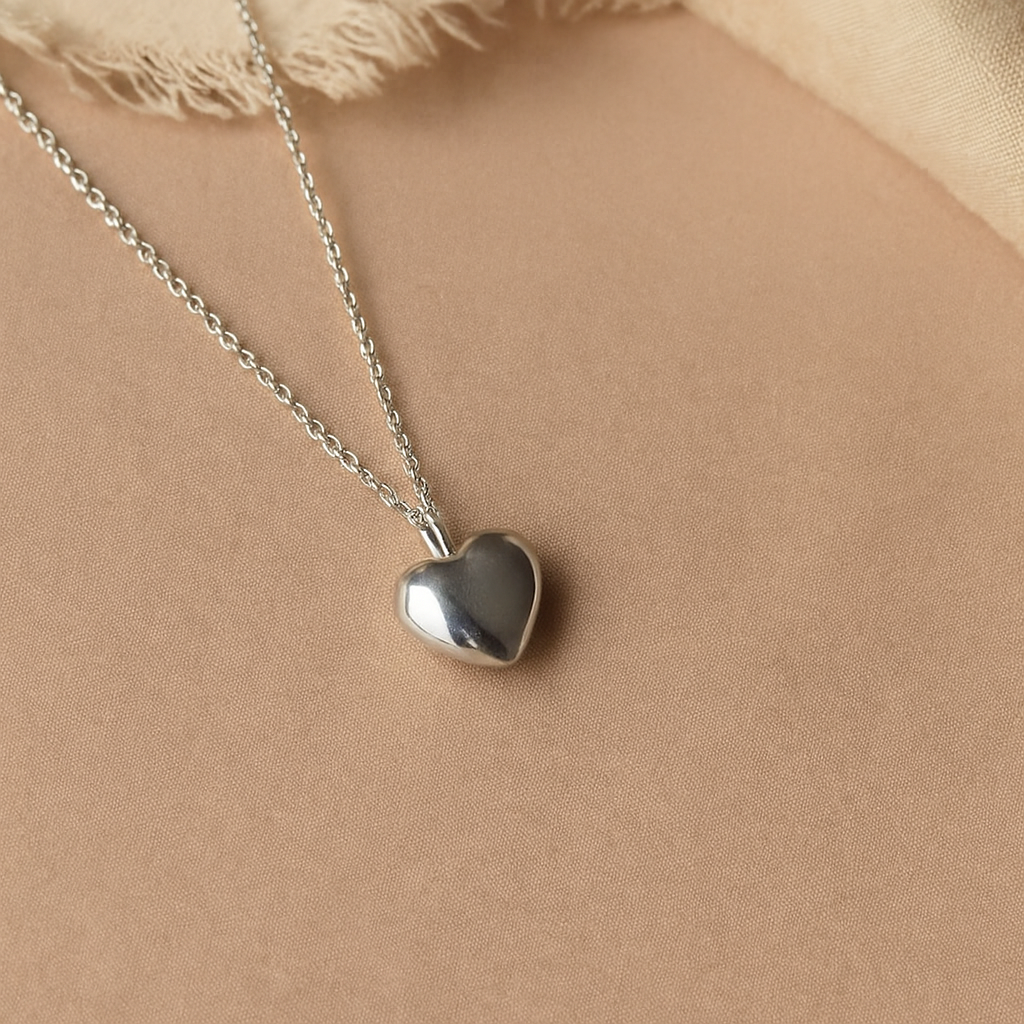 Heart Necklace-Pendants-Silver-Anushka Jain Jewellery