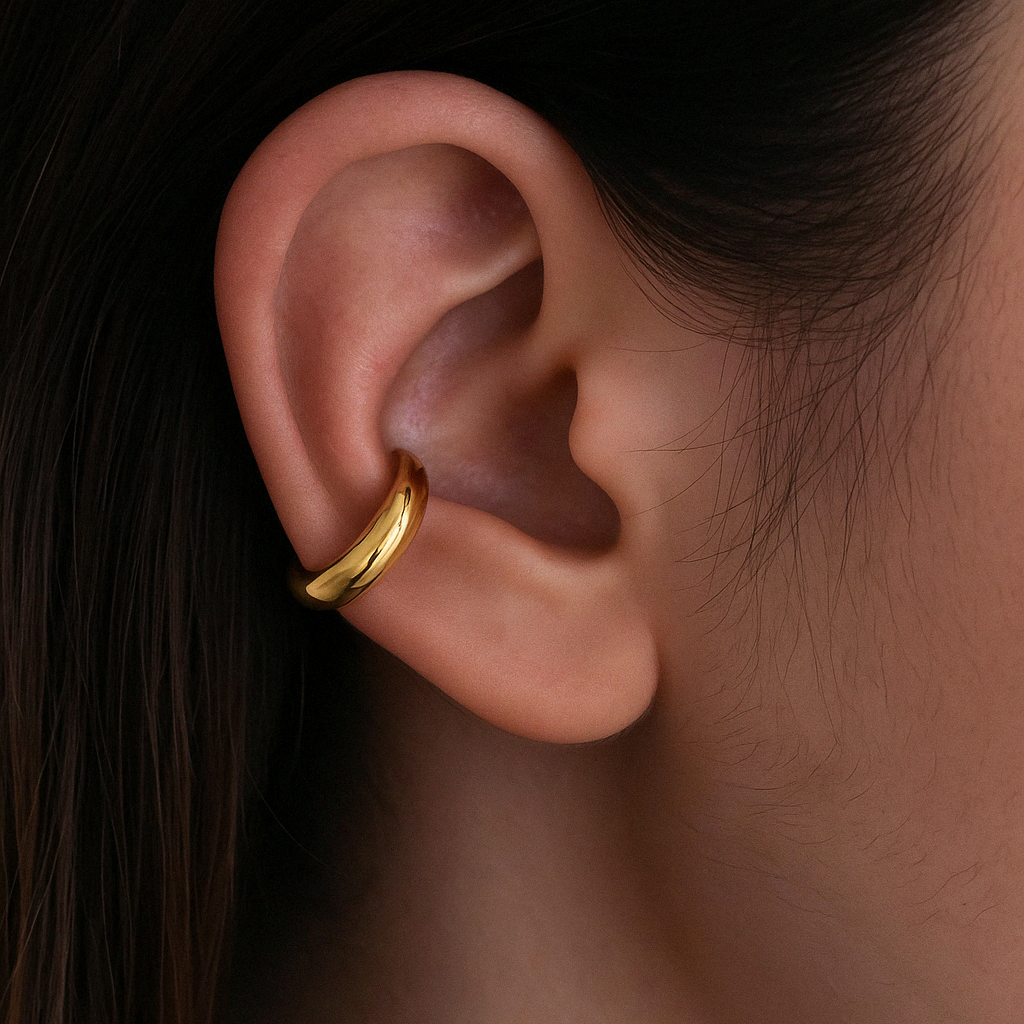 Hollow Dome Ear Cuff-Ear Cuffs-Anushka Jain Jewellery