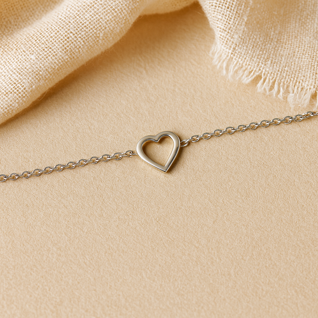 Hollow Heart Bracelet-Bracelets-Anushka Jain Jewellery