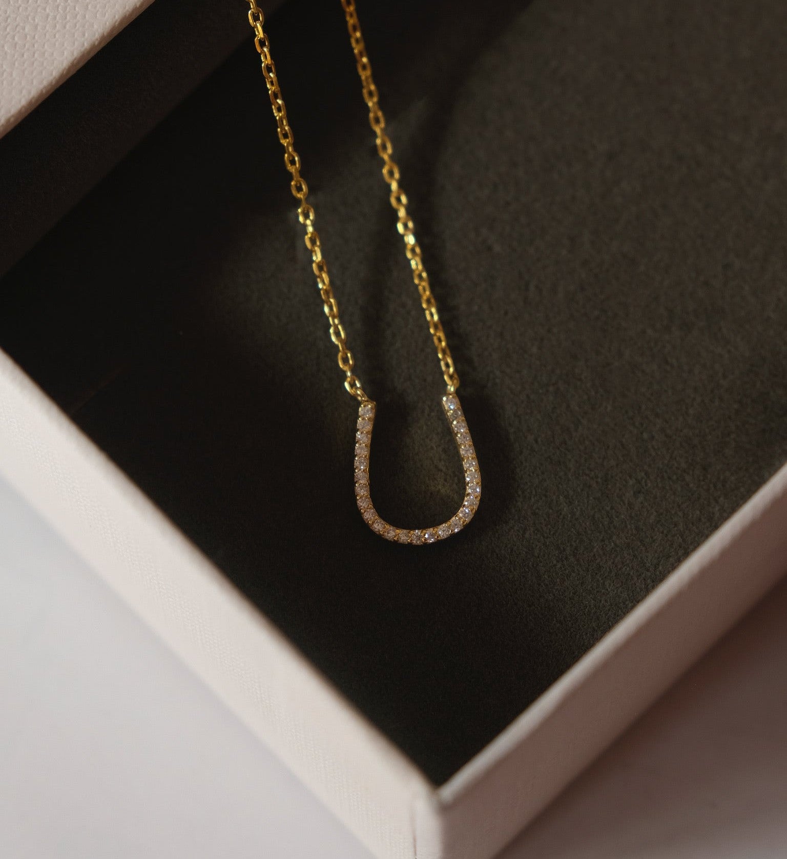 Horseshoe Necklace-Pendants-Anushka Jain Jewellery