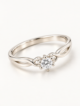 Infinity Solitaire Ring
