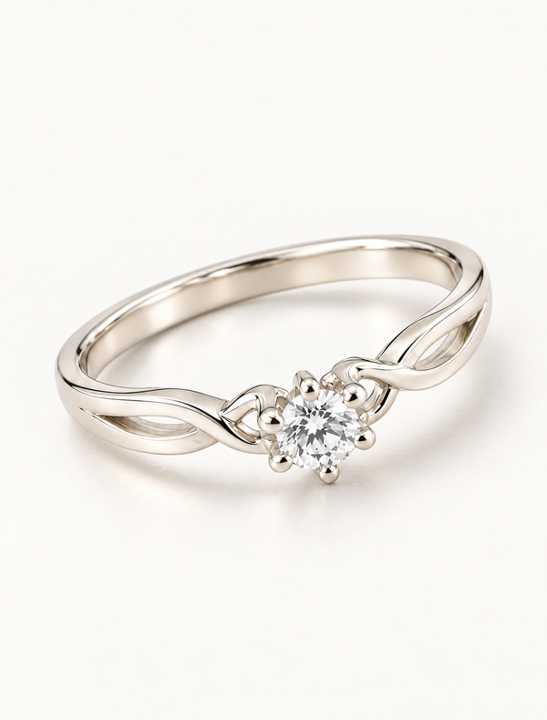 Infinity Solitaire Ring