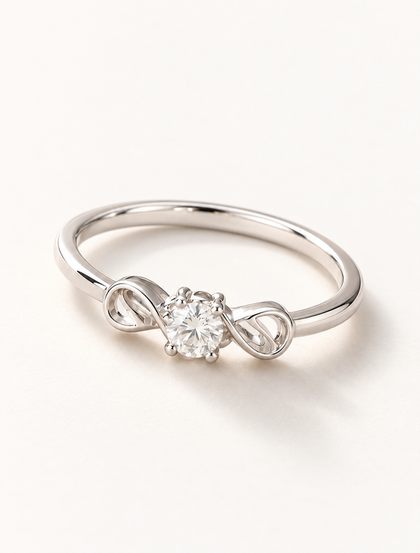 Infinity Spark Solitaire Ring