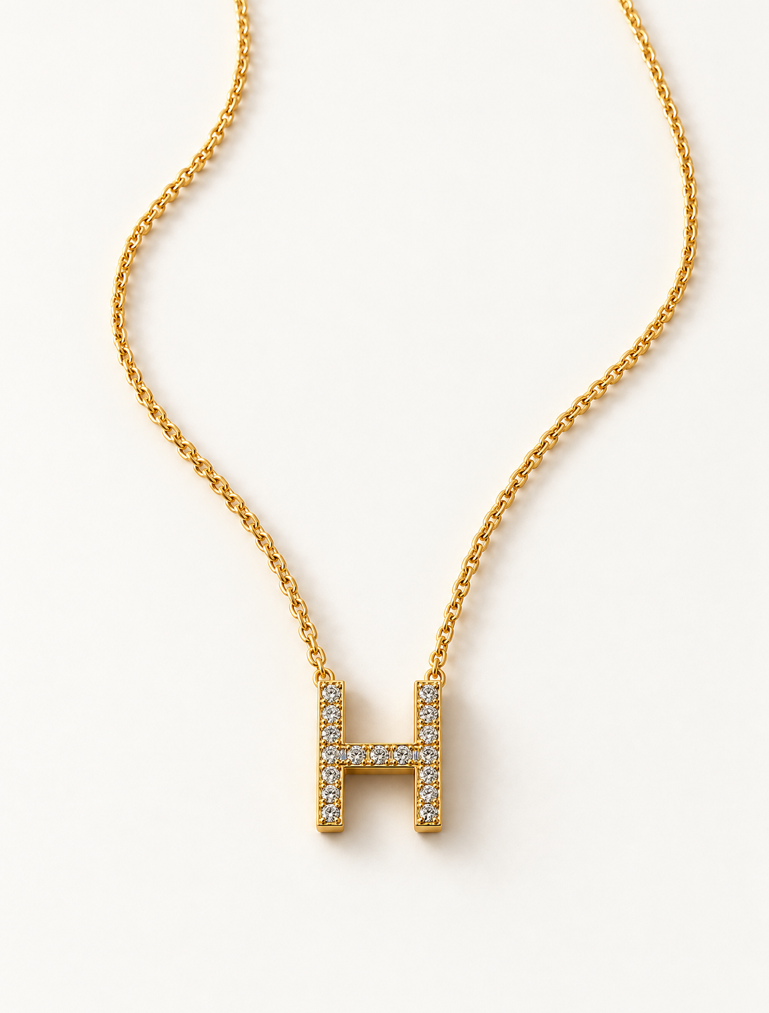 Initial Diamond Necklace