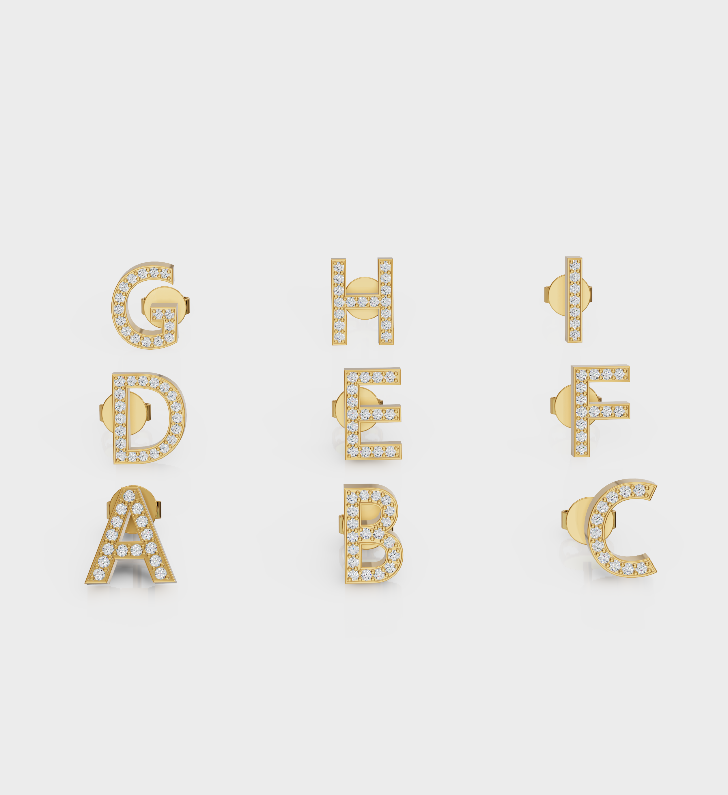 Initial Diamond Set-Anushka Jain Jewellery