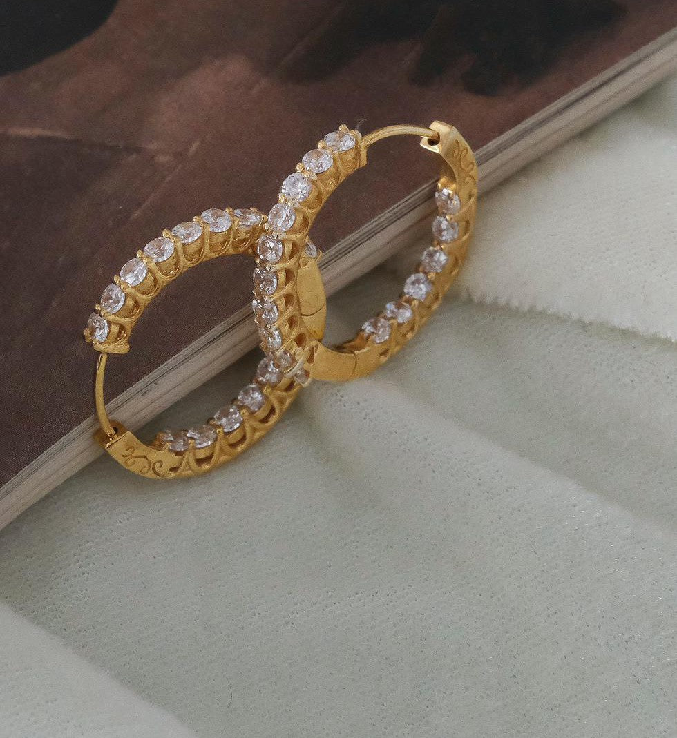 Inside Out Hoop Earring-Hoops-Anushka Jain Jewellery