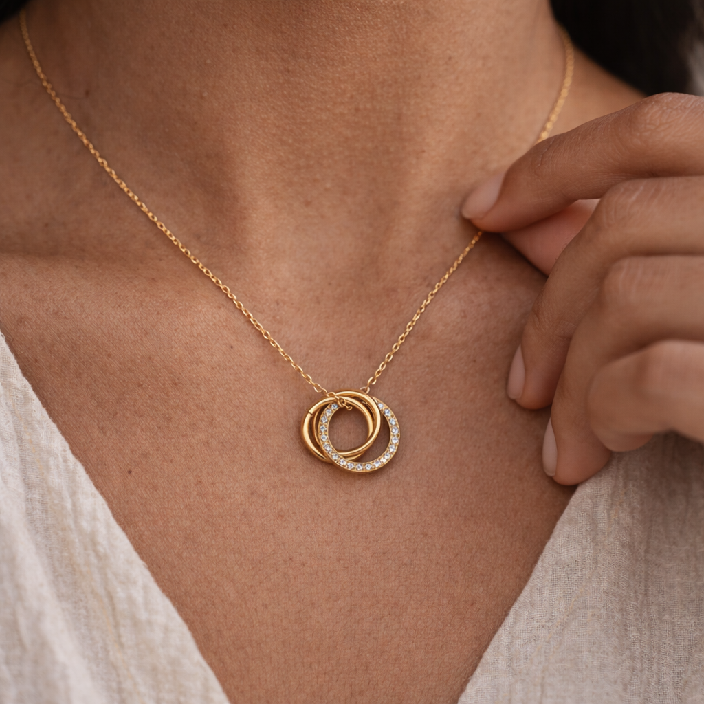 Iternity Circle Necklace-Anushka Jain Jewellery