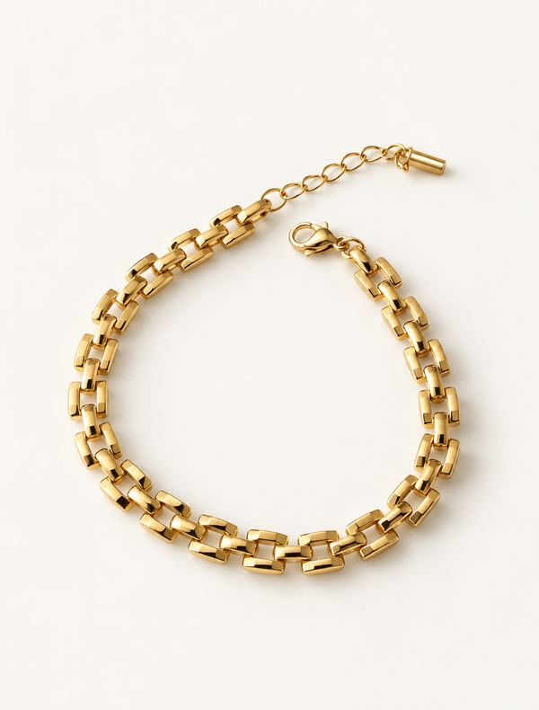 Chunky Brick Link Bracelet