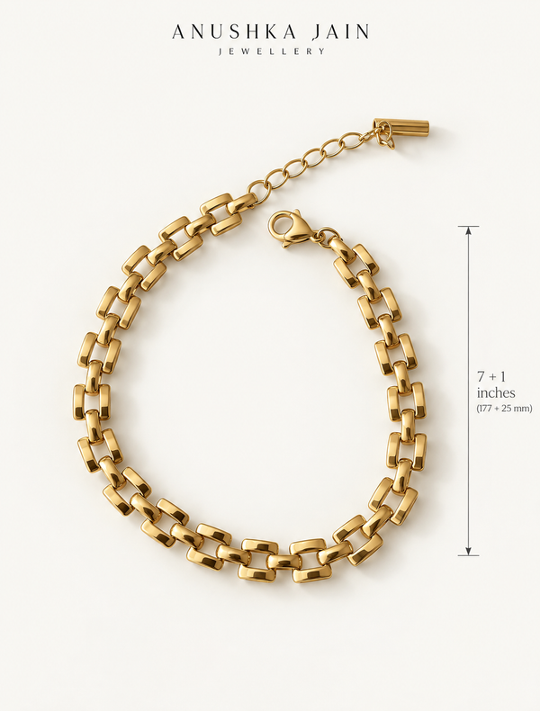 Chunky Brick Link Bracelet