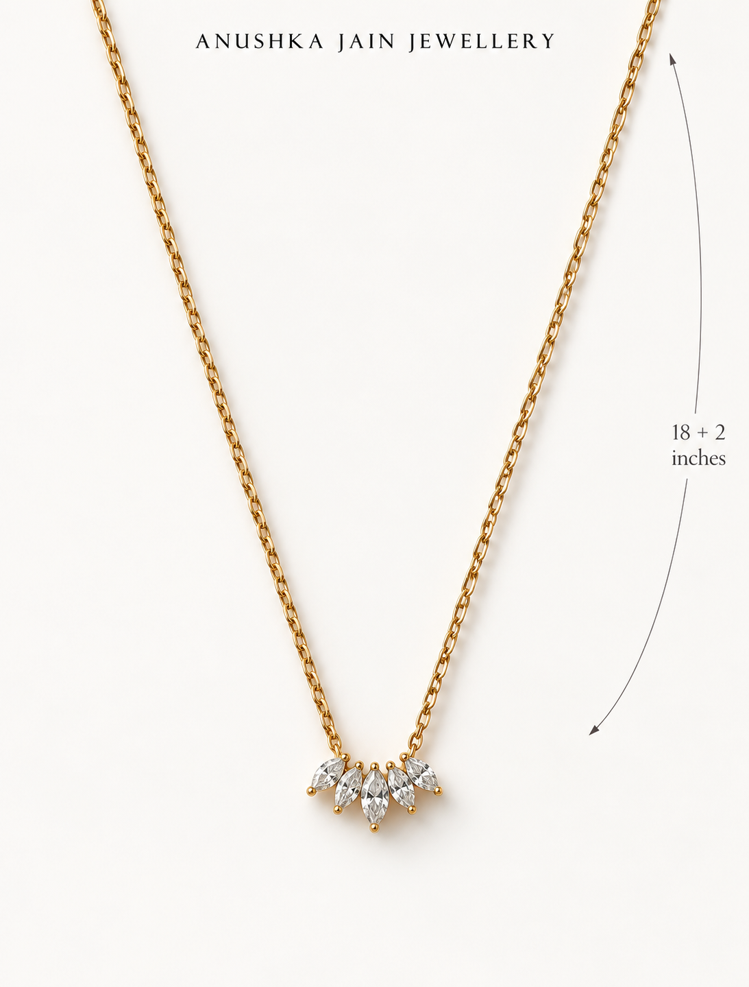 Marquise Fan Necklace