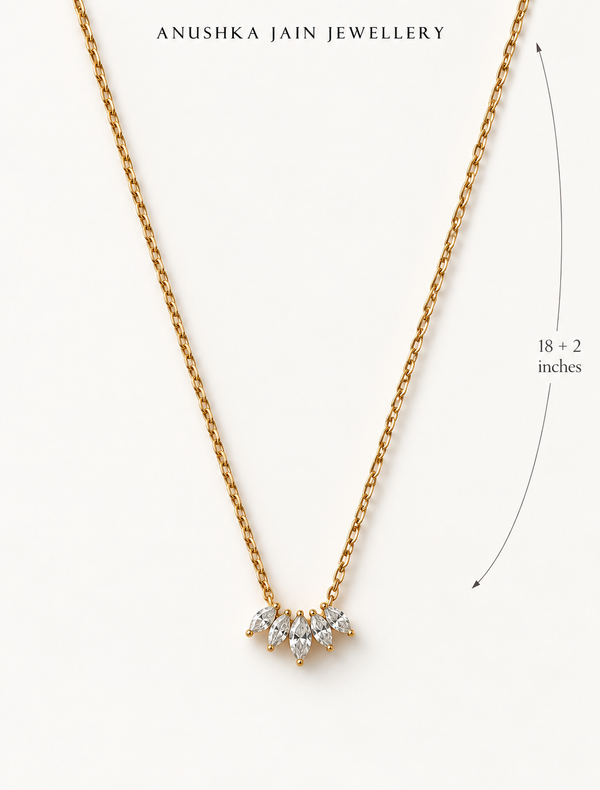 Marquise Fan Necklace