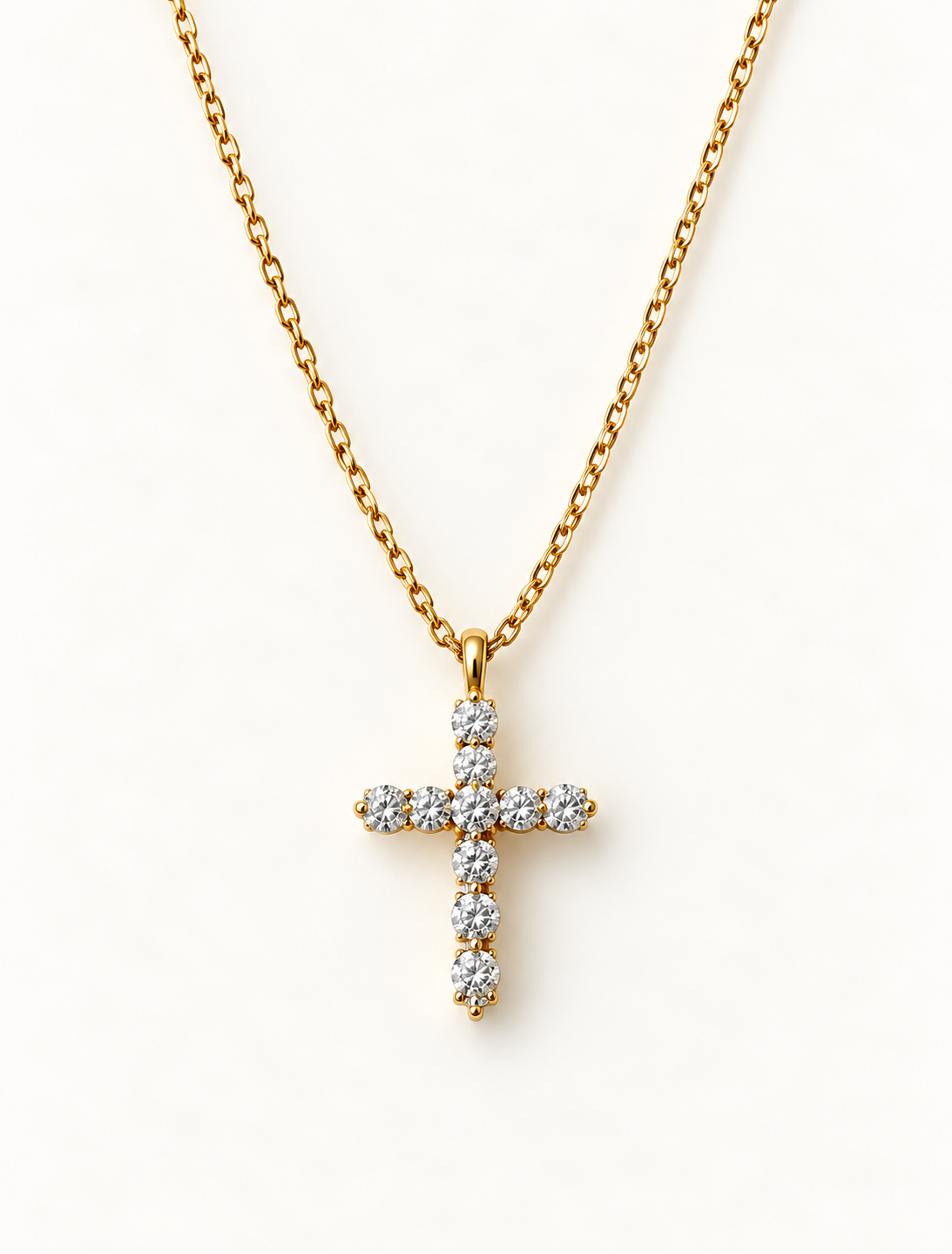 Pave Cross Necklace