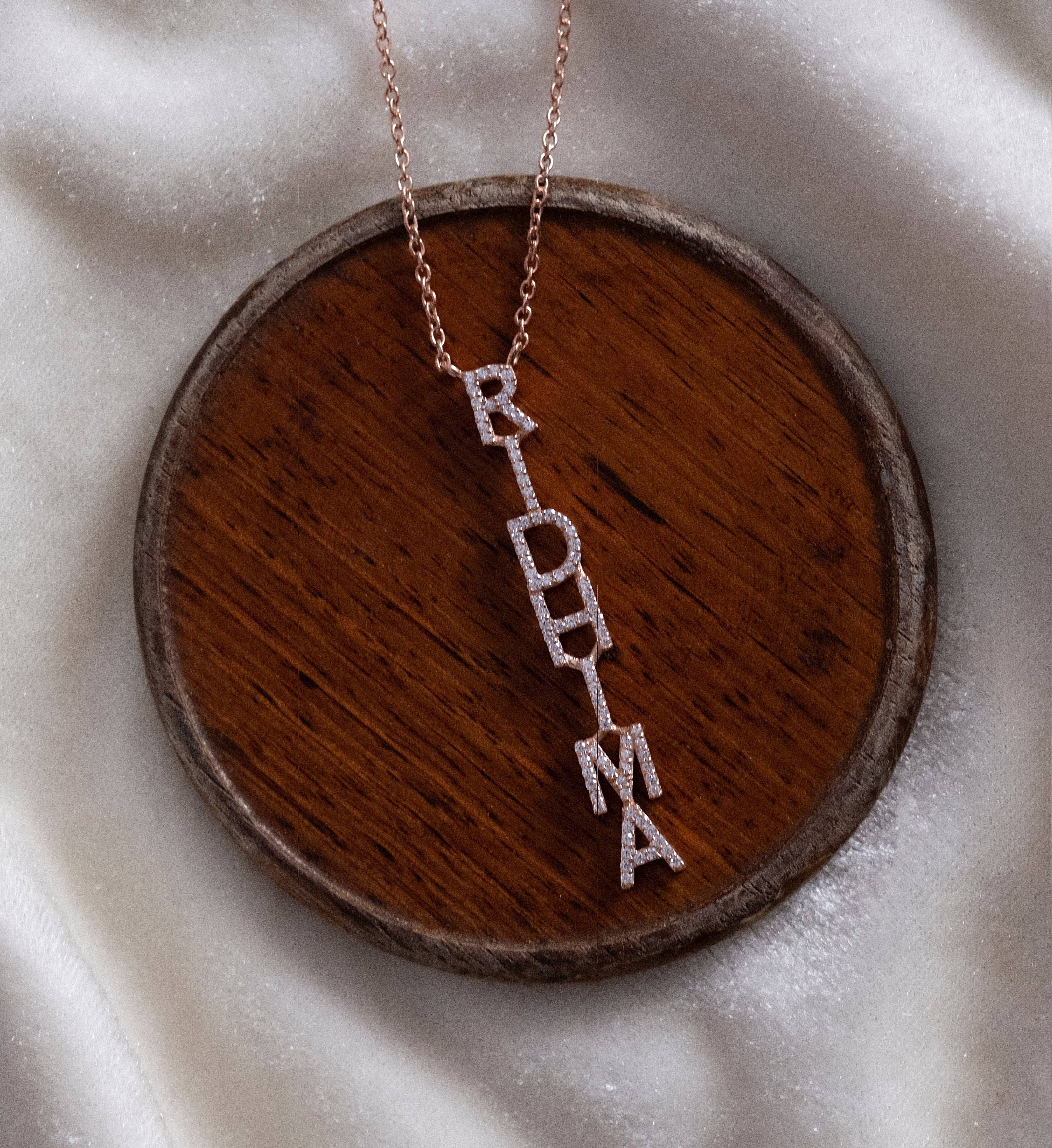 Lariat Name Necklace-Pendants-Anushka Jain Jewellery