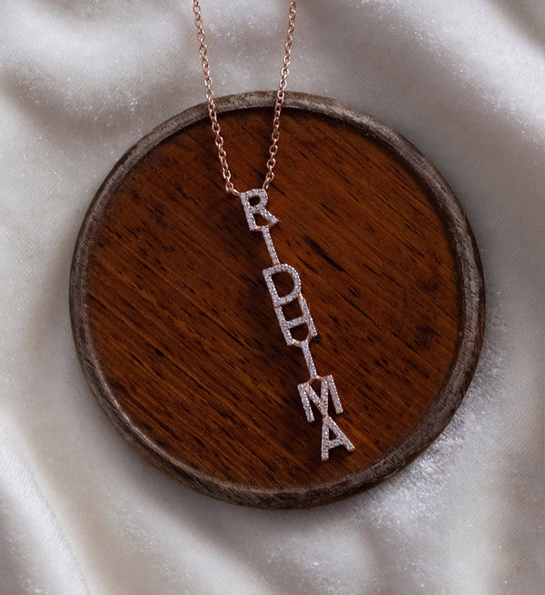 Lariat Name Necklace-Pendants-Anushka Jain Jewellery