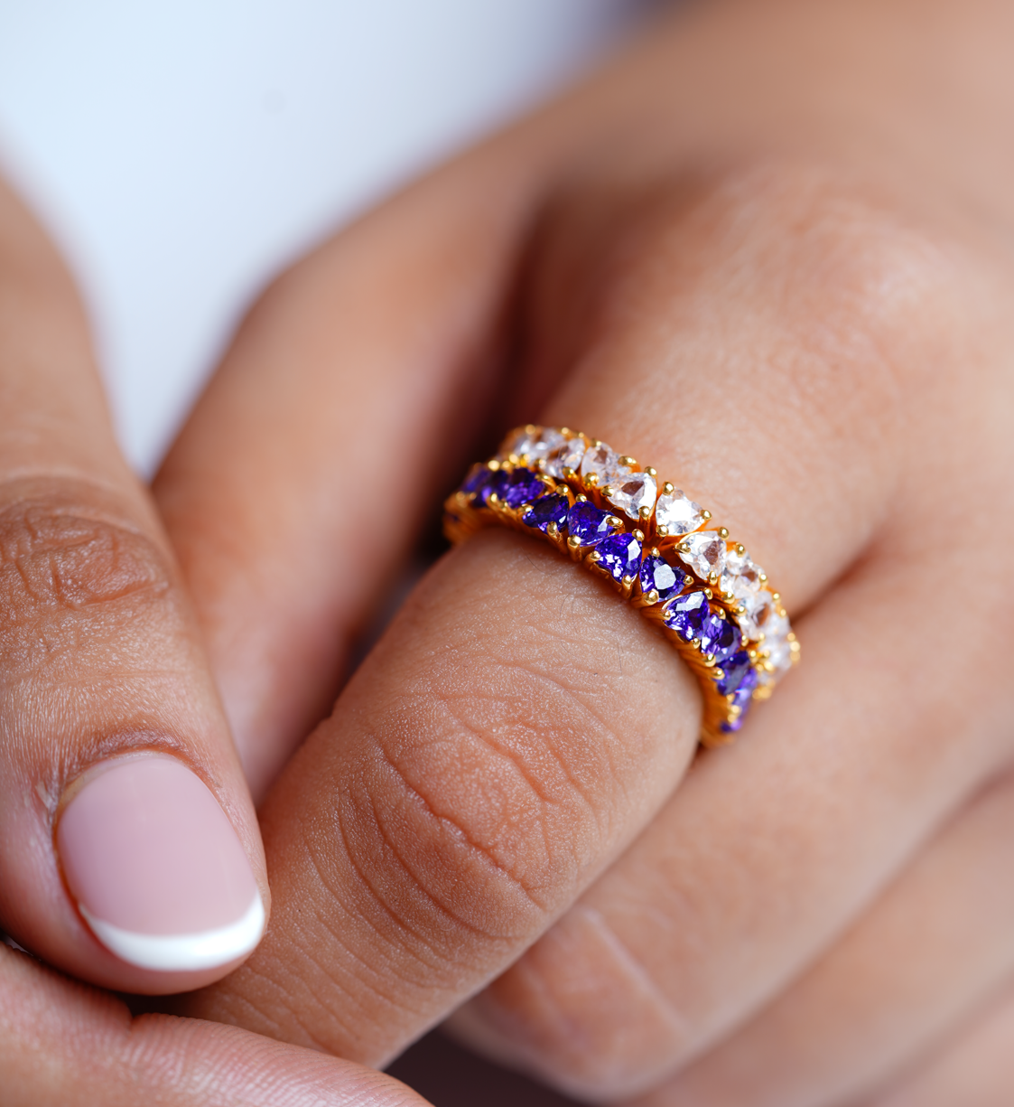 Lavender Love Eternity Ring-Rings-Anushka Jain Jewellery