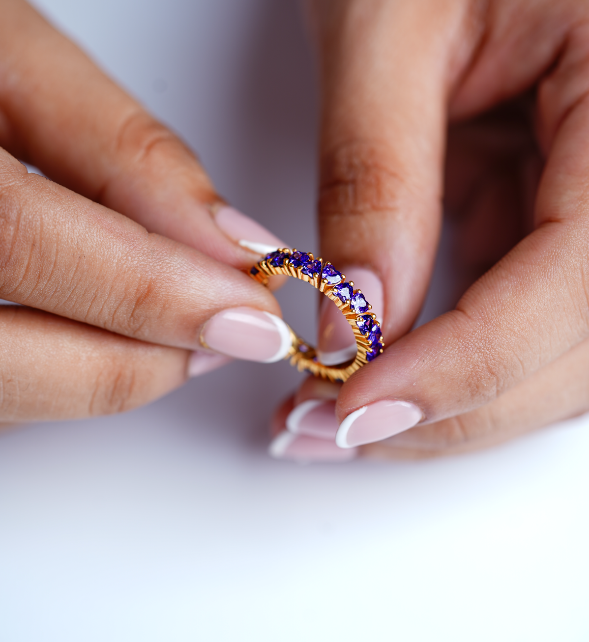 Lavender Love Eternity Ring-Rings-Anushka Jain Jewellery