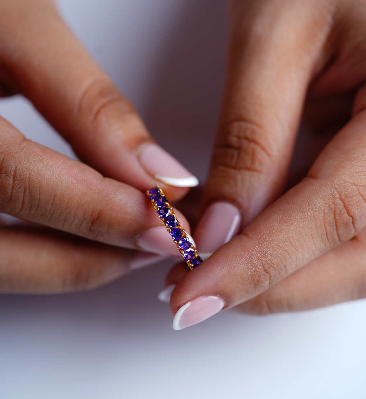 Lavender Love Eternity Ring-Rings-Anushka Jain Jewellery