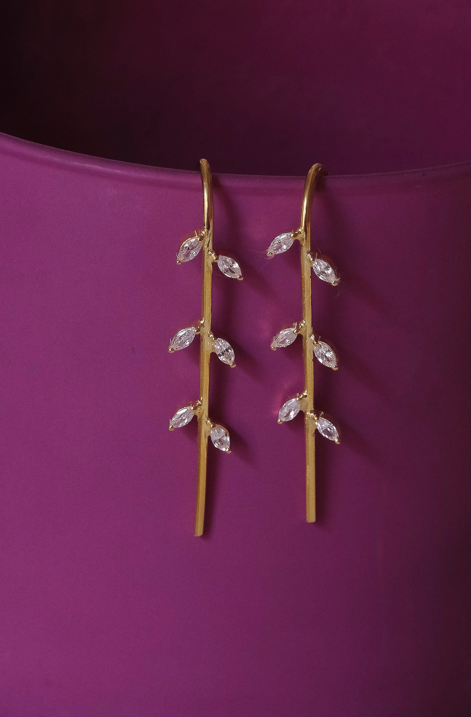 Leafy Ear Pointer-Ear Pointers-Anushka Jain Jewellery
