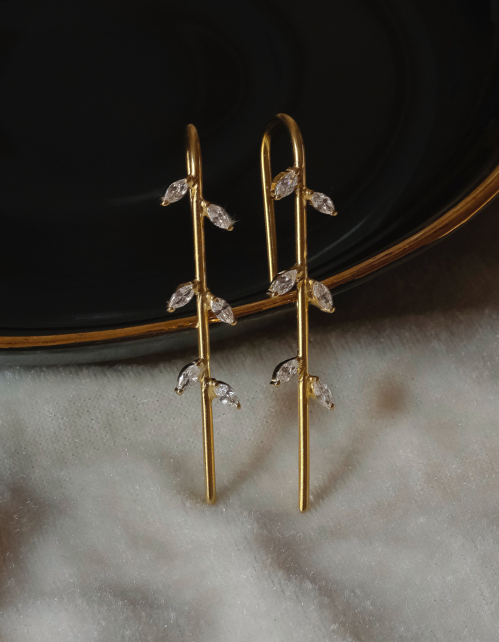 Leafy Ear Pointer-Ear Pointers-Anushka Jain Jewellery