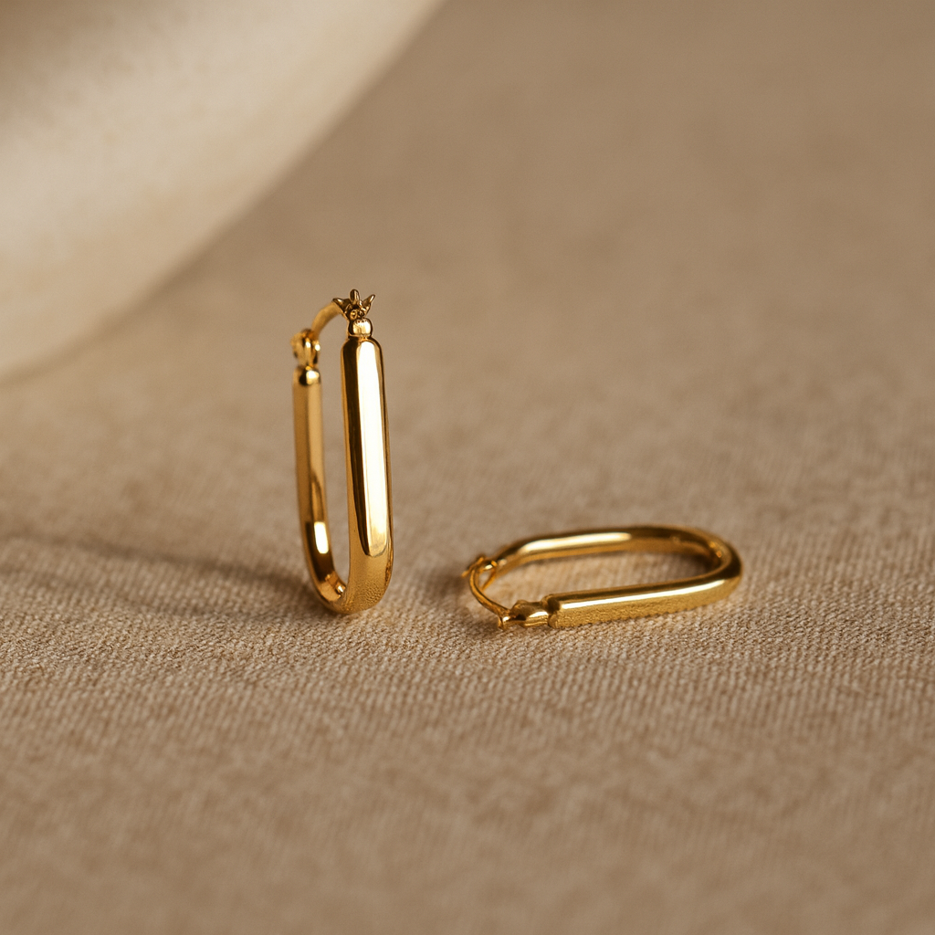 Long Bar Hoops-Hoops-Anushka Jain Jewellery