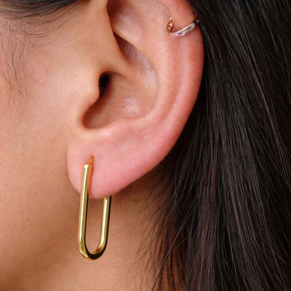 Long Bar Hoops-Hoops-Anushka Jain Jewellery