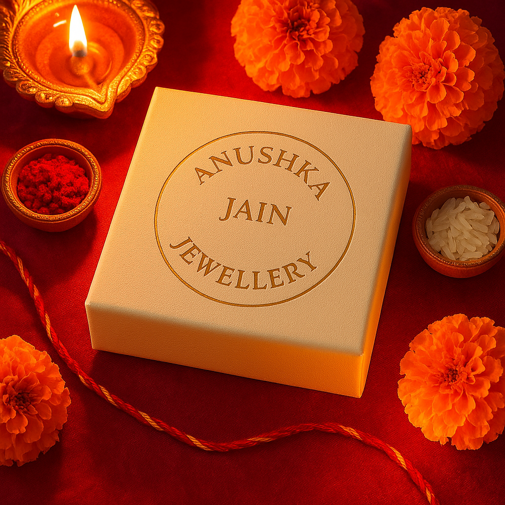 Luxury Rakhi Duo Set-Rakhi-Anushka Jain Jewellery
