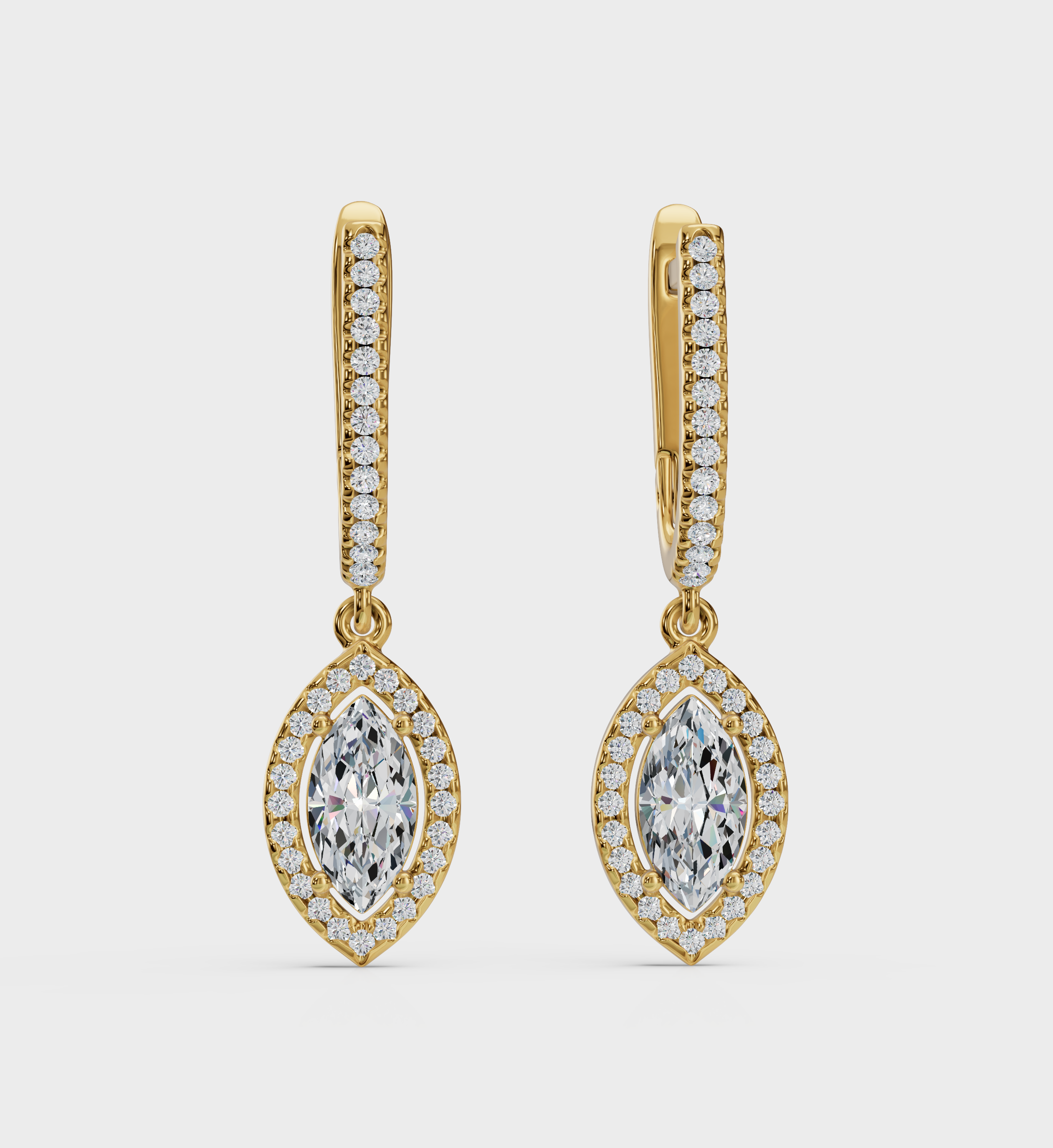 Marquise Diamond Earrings-Anushka Jain Jewellery