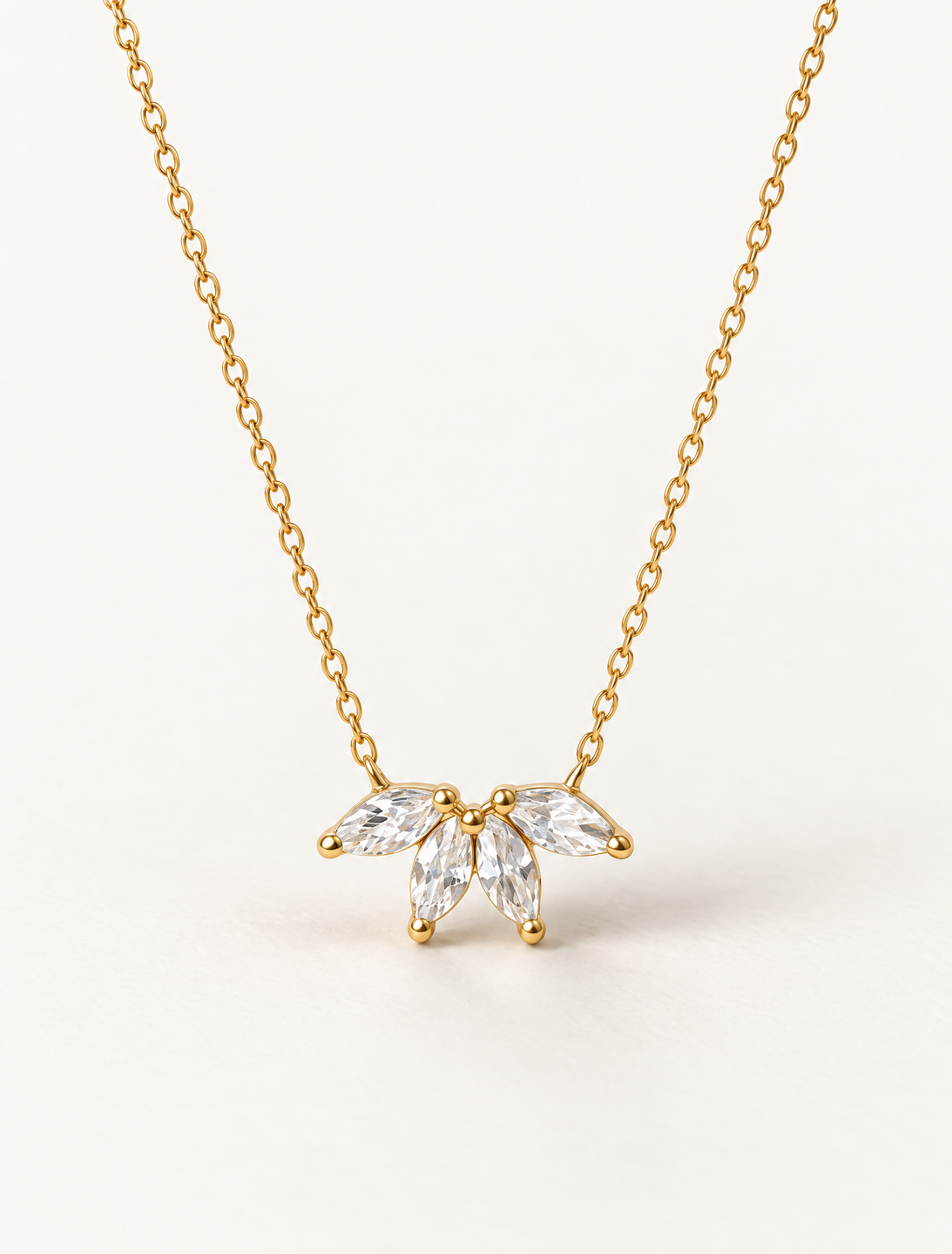 Marquise Quad Diamond Necklace