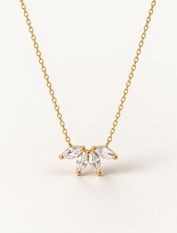 Marquise Quad Diamond Necklace