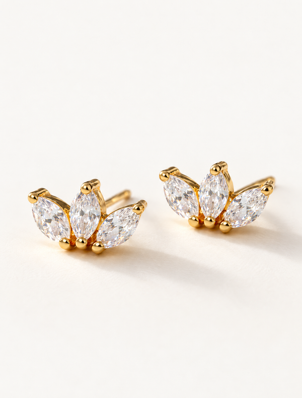 Marquise Triple Studs
