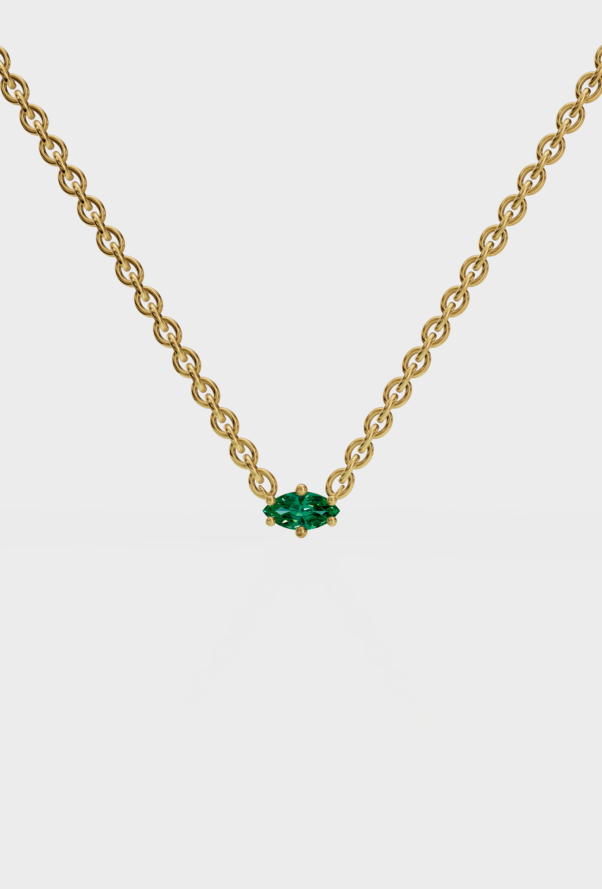 Barkha Singh in Marquise Emerald Necklace