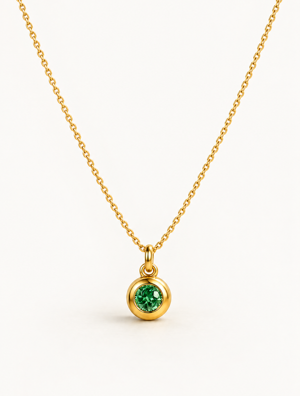 May Birthstone Necklace
