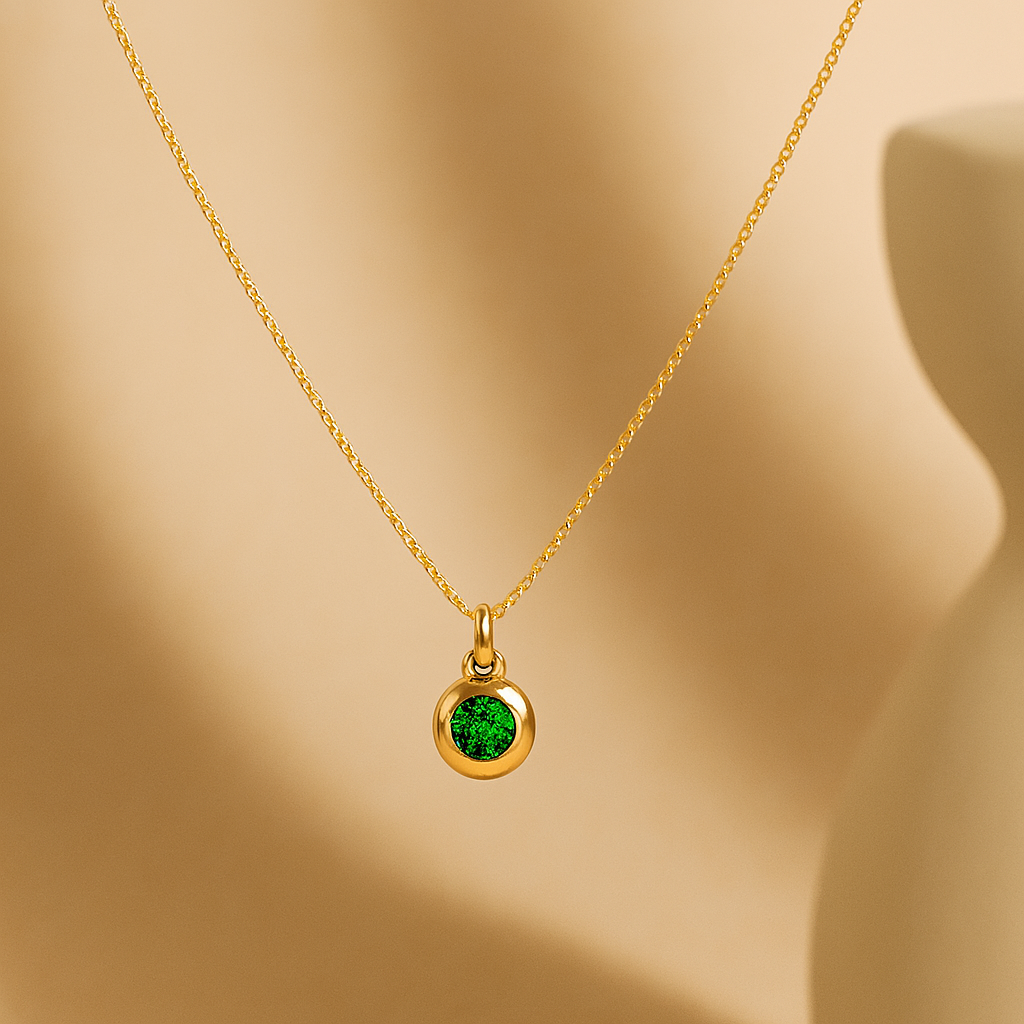 May Birthstone Necklace-Necklaces-Anushka Jain Jewellery