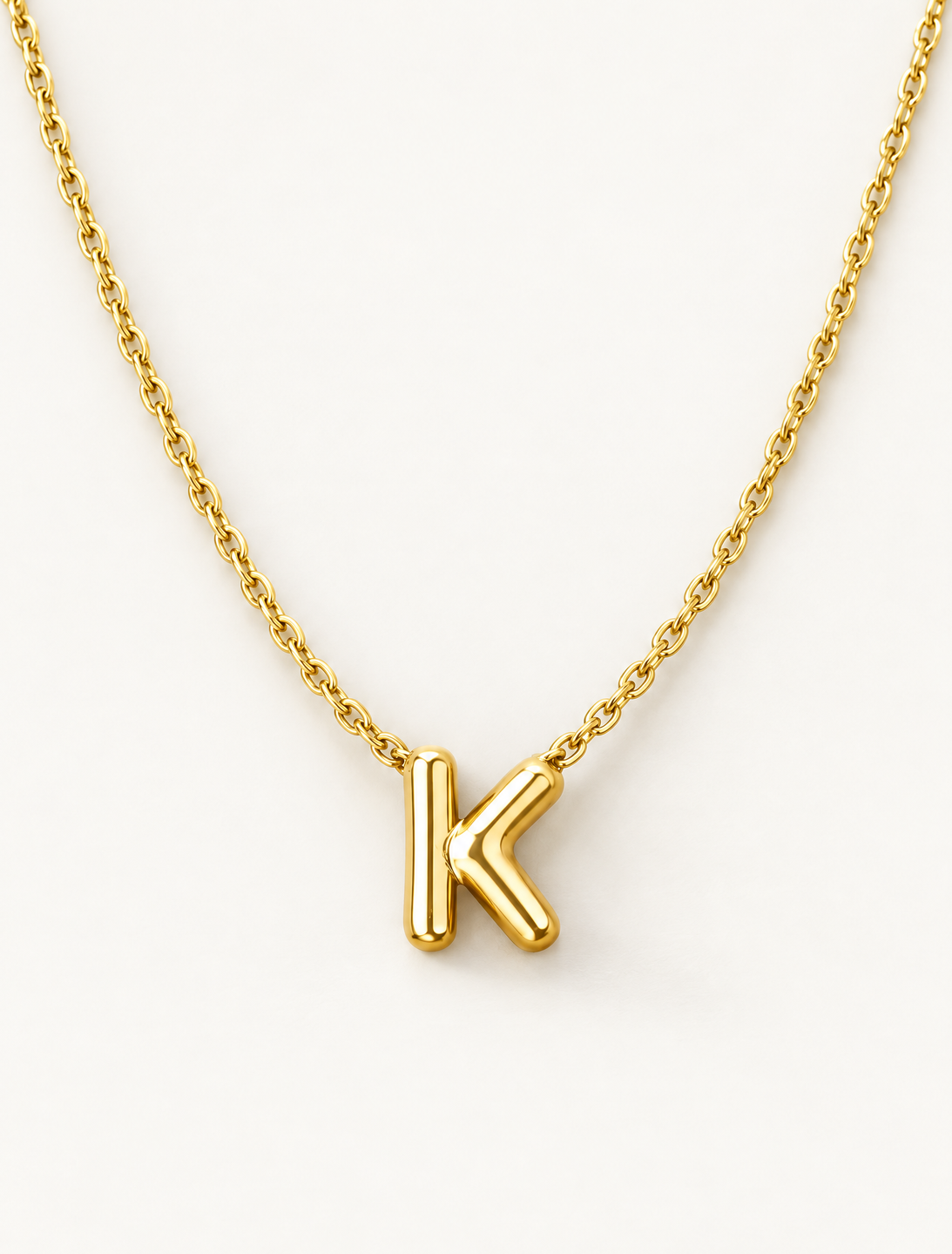 Mini Bubble Initial Necklace