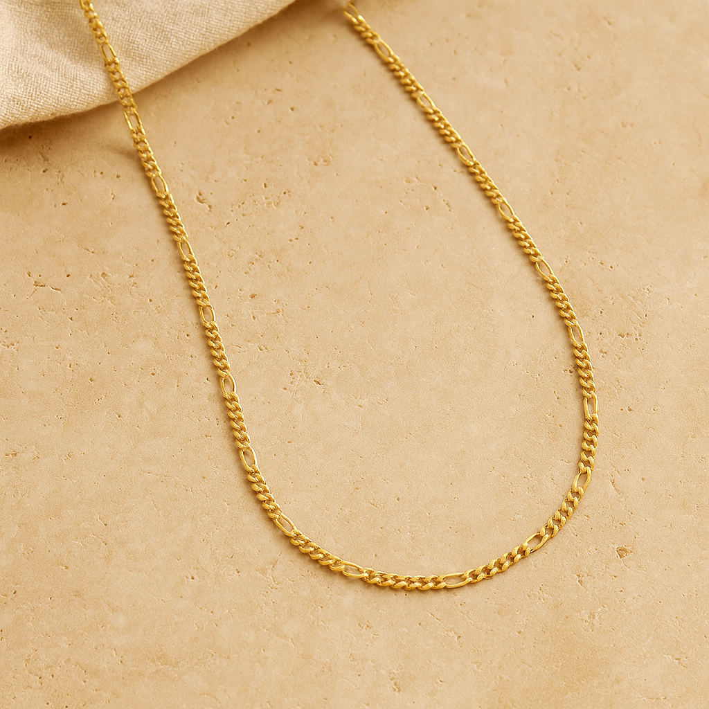Mini Figaro Chain-Chains-Gold Vermeil-Anushka Jain Jewellery