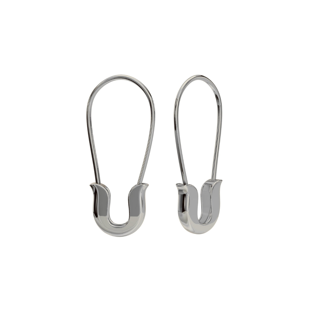 Mini Safety Pin Earrings-Earrings-Anushka Jain Jewellery