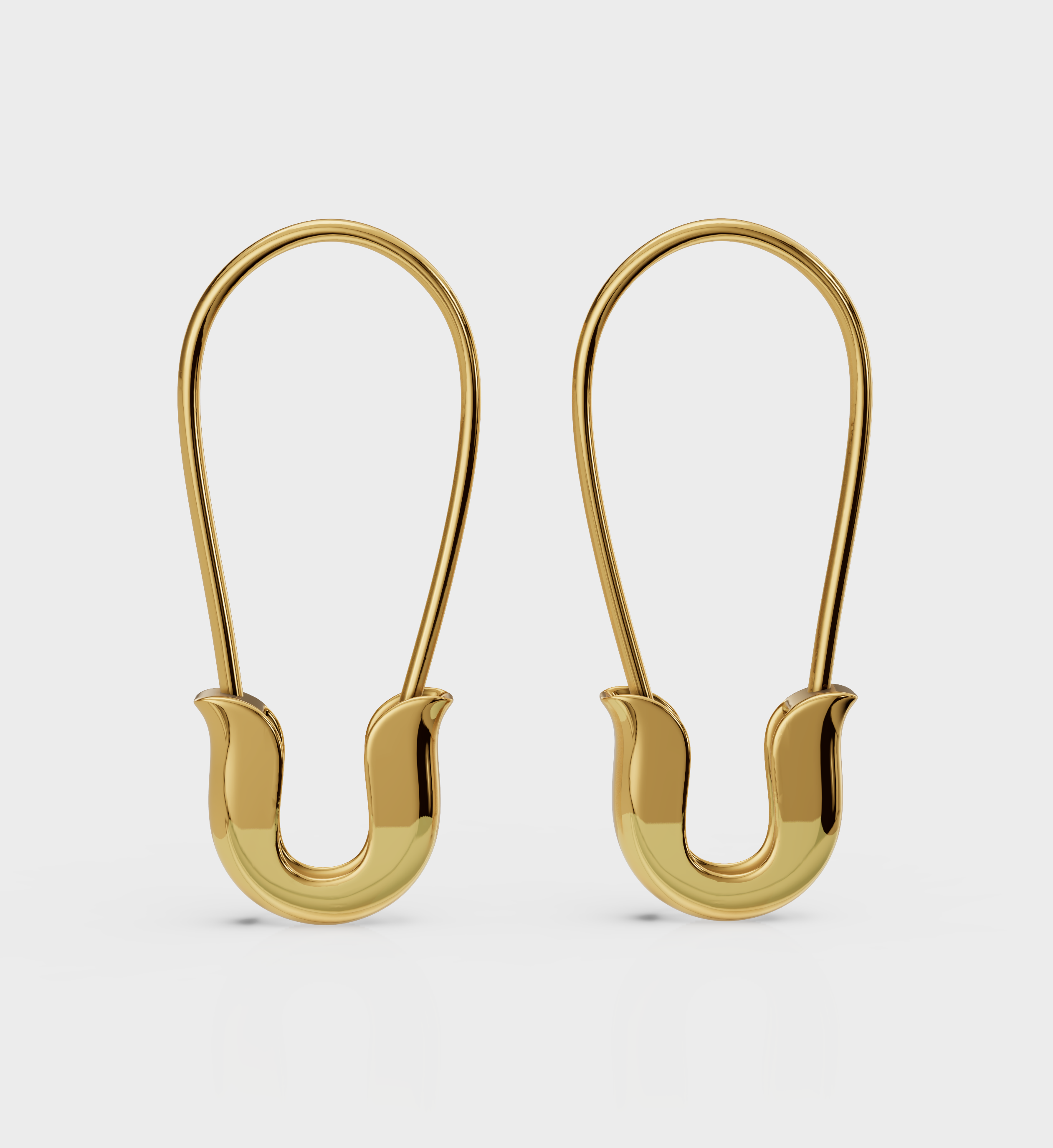 Mini Safety Pin Earrings-Earrings-Anushka Jain Jewellery